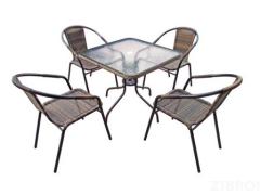 Комплект мебели Николь-2B TLH-037B/073B-80х80 Brown (4+1)