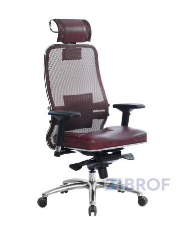 Офисное кресло Samurai SL-3.03 темно-бордовое в Санкт-Петербурге