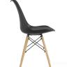 Стул Eames Soft черный обеденный сиденье экокожа ножки из массива бука в Санкт-Петербурге