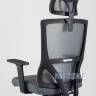 для руководителя TopChairs Local офисное серое обивка сетка ткань крестовина пластик в Санкт-Петербурге