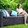 Arizona b:rattan, Диван трехместный, антрацит (3-х местная подушка) в Санкт-Петербурге
