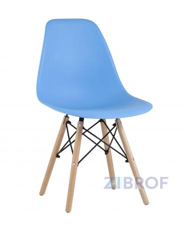 Стул Style DSW голубой, литой полипропилен, стальной каркас, массив бука, 4 шт. в Санкт-Петербурге