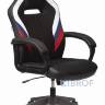 компьютерное игровое Бюрократ VIKING 3 AERO RUS белый/синий/красный черный обивка экокожа/ткань в Санкт-Петербурге