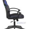 компьютерное игровое Бюрократ VIKING-11/BL-BLUE черный/синий обивка экокожа/ткань крестовина пла в Санкт-Петербурге