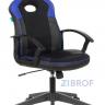 компьютерное игровое Бюрократ VIKING-11/BL-BLUE черный/синий обивка экокожа/ткань крестовина пла в Санкт-Петербурге