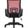 Компьютерное кресло TopChairs Simple офисное красное в обивке из текстиля с сеткой, механизм качания Top Gun в Санкт-Петербурге
