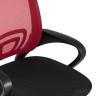 Компьютерное кресло TopChairs Simple офисное красное в обивке из текстиля с сеткой, механизм качания Top Gun в Санкт-Петербурге