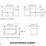 Комплект мебели Rattan Premium Corner, венге в Санкт-Петербурге