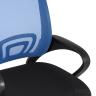 Компьютерное кресло TopChairs Simple офисное синее в обивке из текстиля с сеткой, механизм качания Top Gun в Санкт-Петербурге