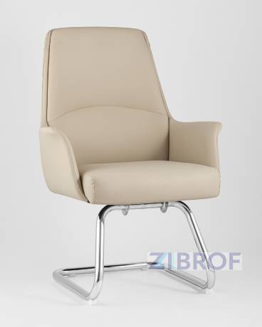 TopChairs Viking офисное бежевое обивка экокожа в Санкт-Петербурге