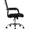 Компьютерное кресло TopChairs Clerk офисное черное в обивке из экокожи, механизм качания Top Gun в Санкт-Петербурге