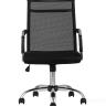 Компьютерное кресло TopChairs Clerk офисное черное в обивке из экокожи, механизм качания Top Gun в Санкт-Петербурге