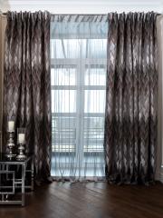 121GD-ROMA-TUL SER/1 Тюль ROMA  серый  275*320см